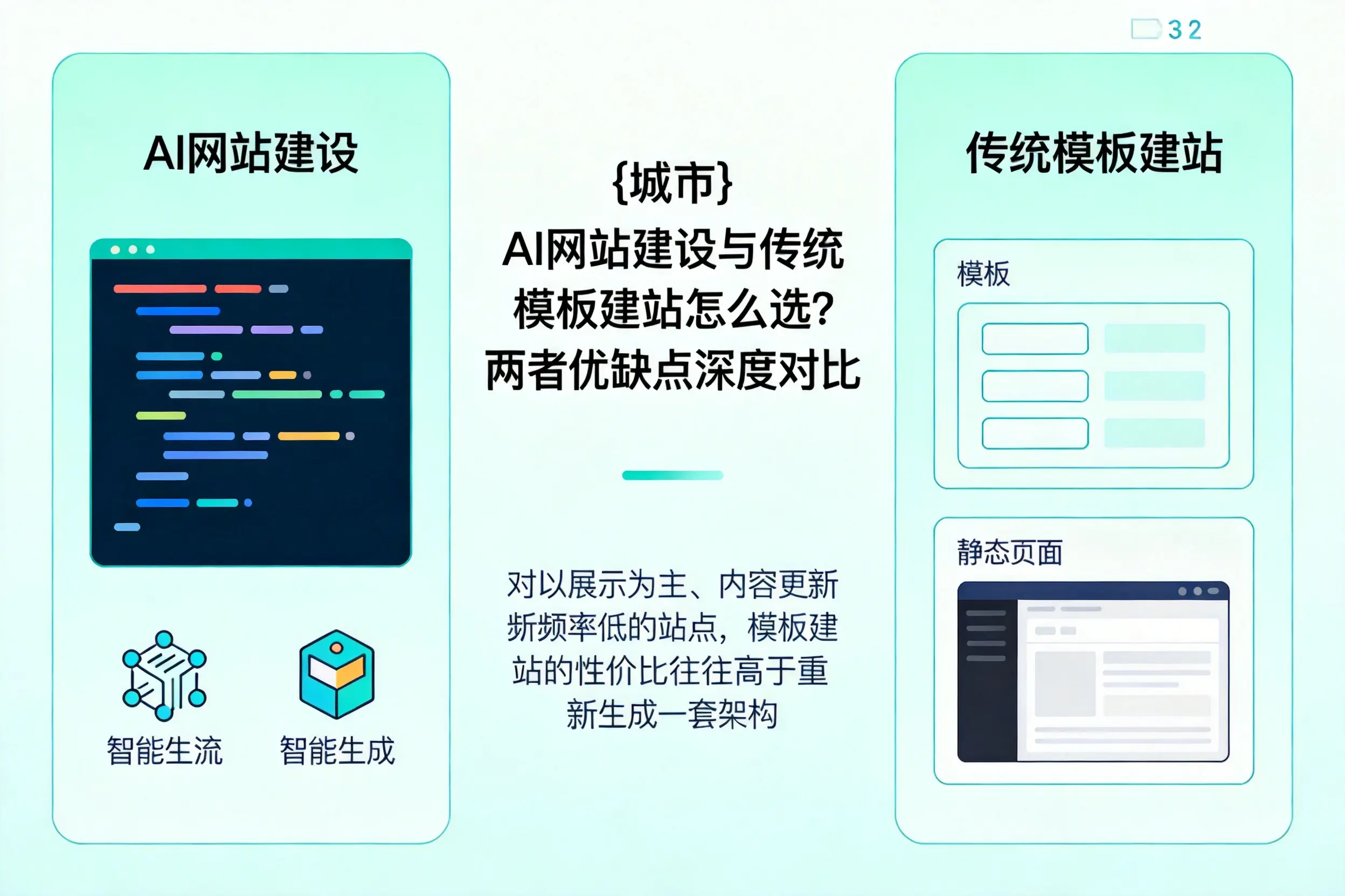 三门峡AI网站建设与传统模板建站怎么选?两者优缺点深度对比