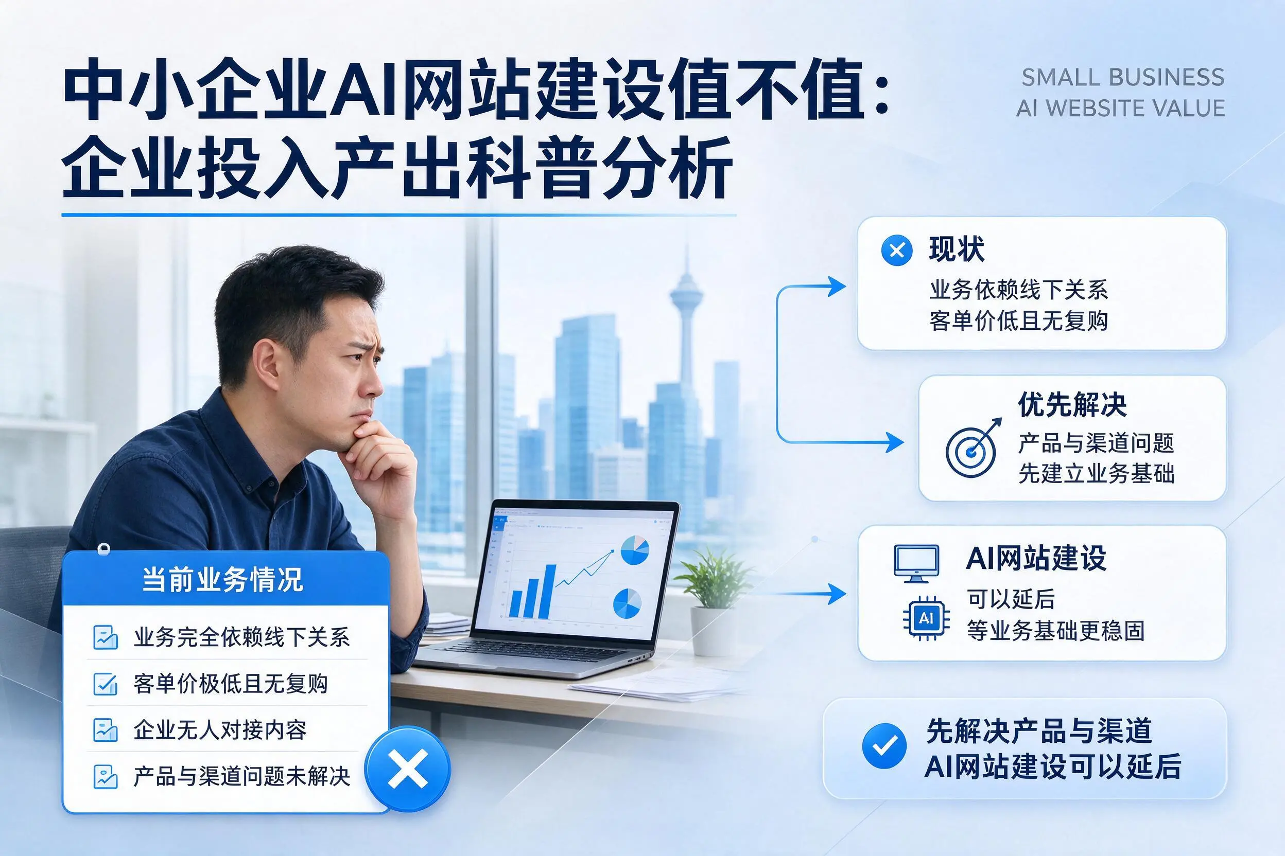 中小企业AI网站建设值不值：三门峡企业投入产出科普分析