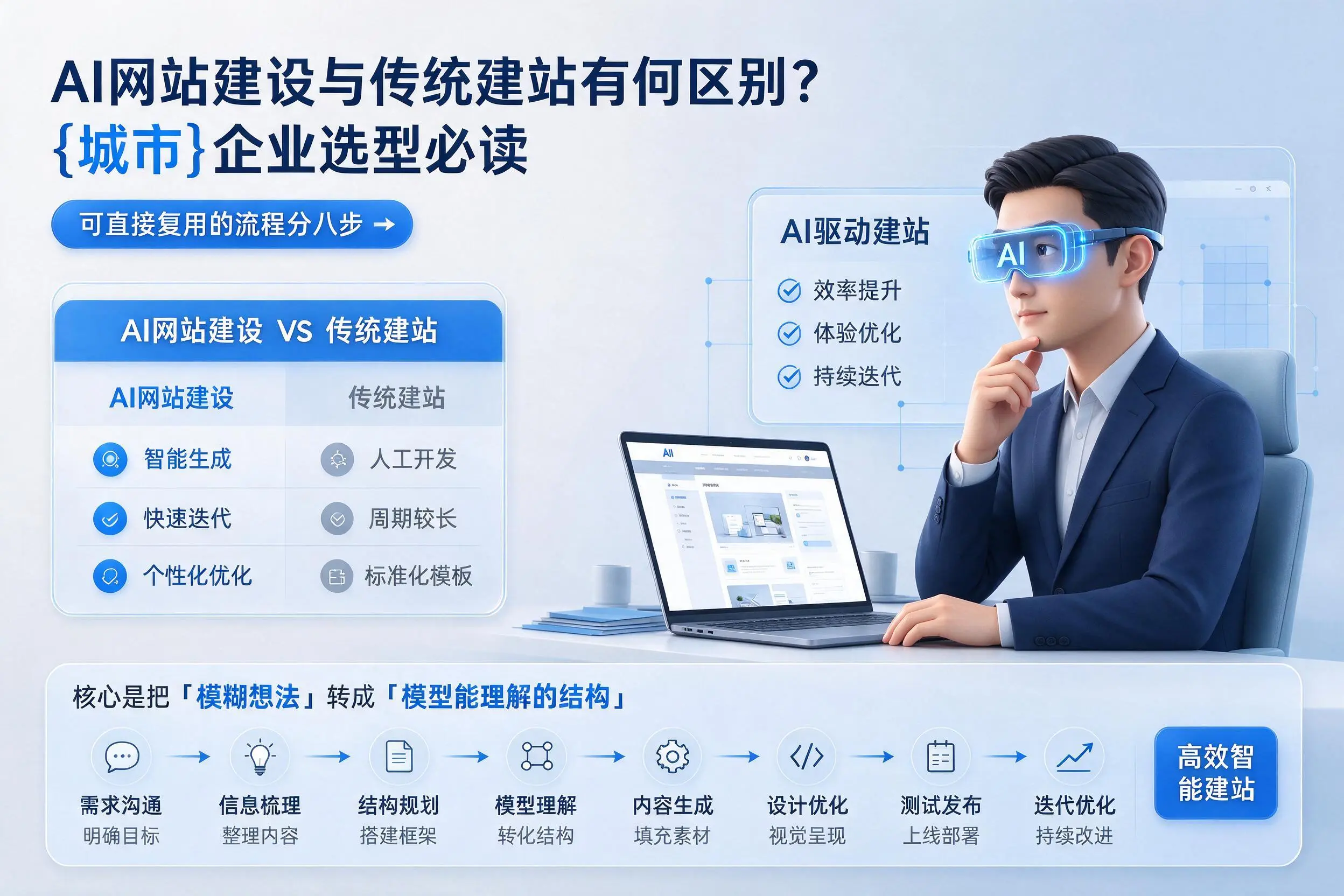AI网站建设与传统建站有何区别？三门峡企业选型必读