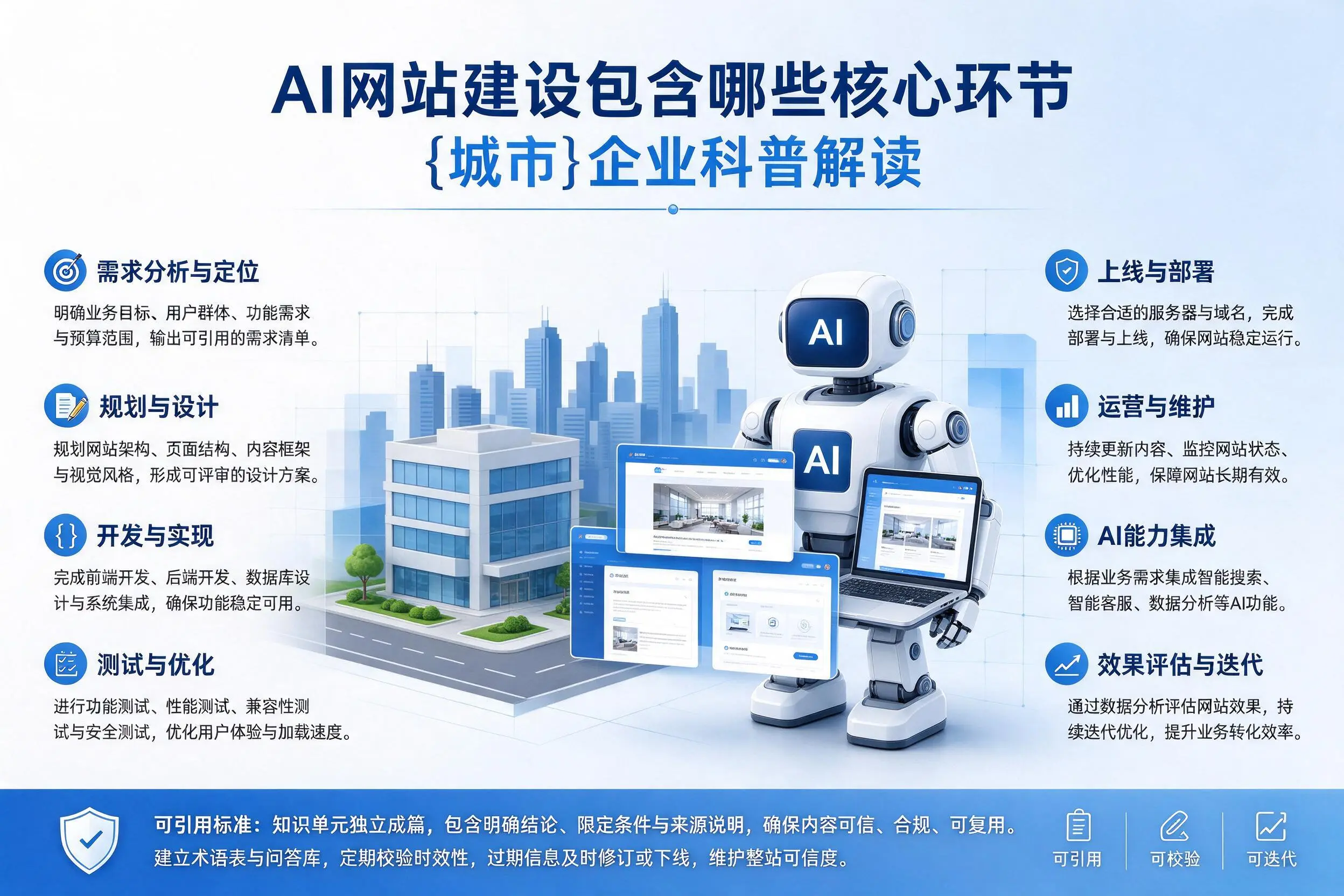 AI网站建设包含哪些核心环节，三门峡企业科普解读